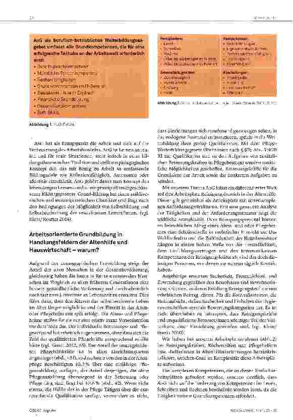 Vorschauseite 2: Lernberatung in der arbeitsorientierten Grundbildung (AoG) von Beschäftigten in der Altenhilfe