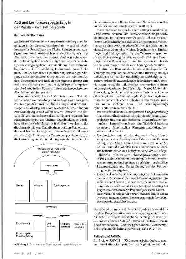 Vorschauseite 3: Lernberatung in der arbeitsorientierten Grundbildung (AoG) von Beschäftigten in der Altenhilfe