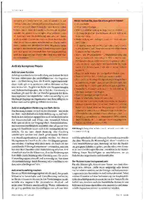 Vorschauseite 5: Lernberatung in der arbeitsorientierten Grundbildung (AoG) von Beschäftigten in der Altenhilfe