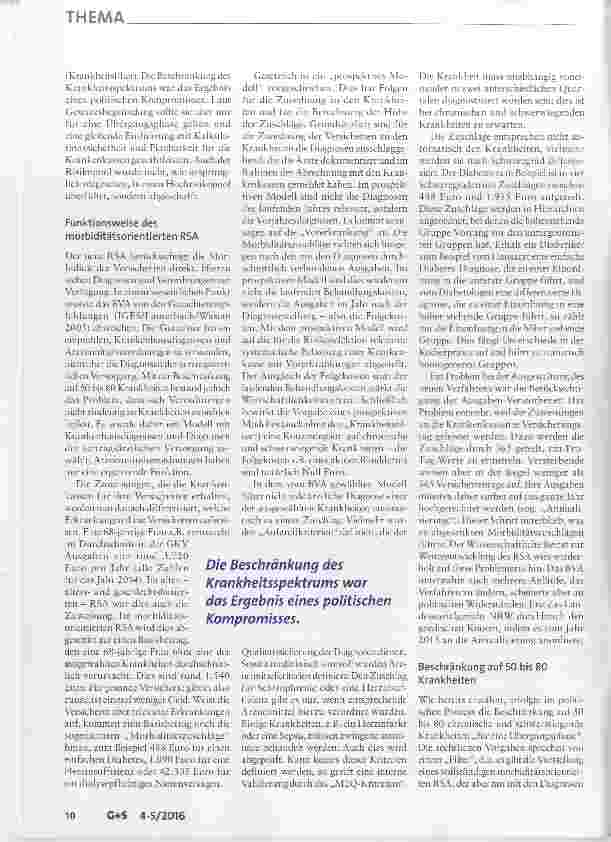 Vorschauseite 3: Morbi-RSA: Ziele, Methoden und Weiterentwicklung