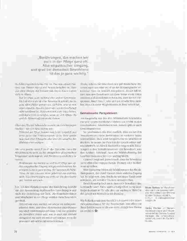 Vorschauseite 3: Erotik im Heim Erfahrungen in einer Einrichtung aus drei Perspektiven