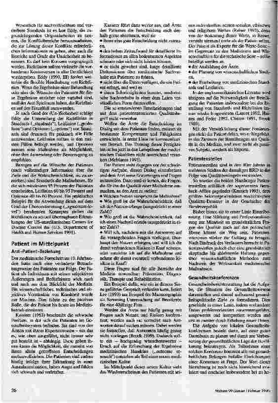 Vorschauseite 5: Neue medizinische Kultur Der patientenzentrierte Qualitätsbegriff