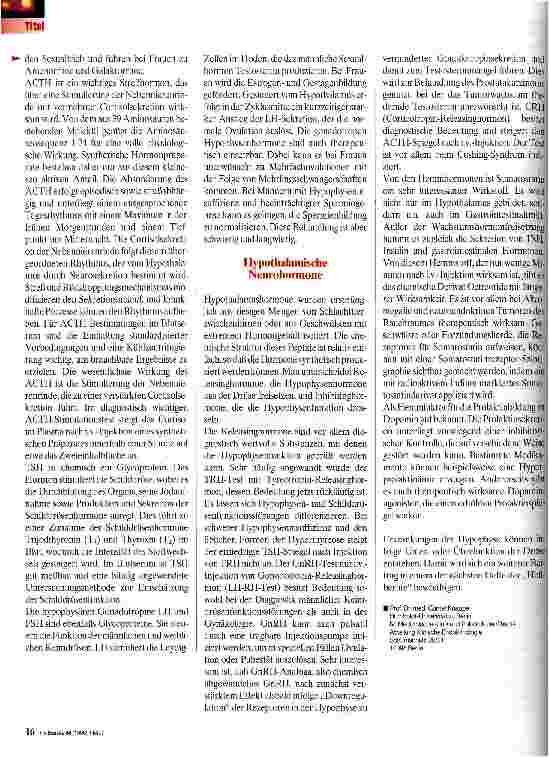 Vorschauseite 3: Die Hypophyse - ein Regulator