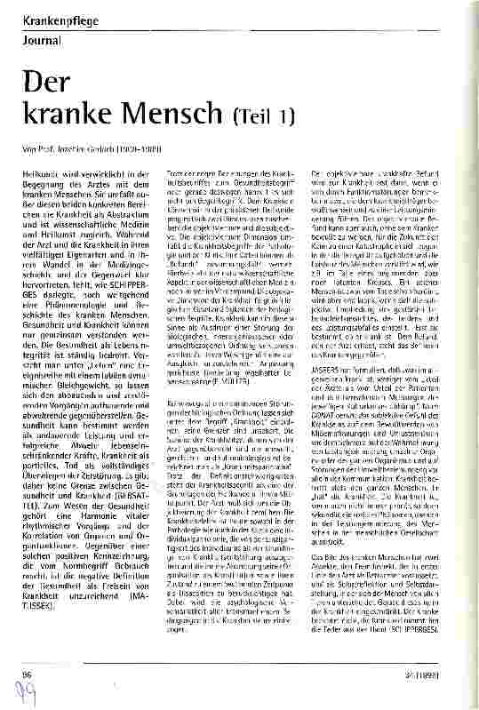 Vorschauseite 1: Der kranke Mensch Teil 1