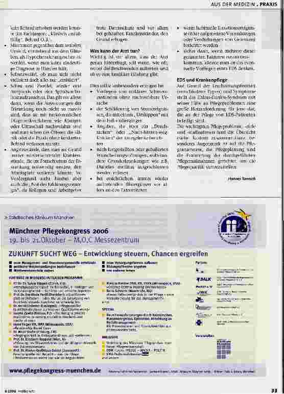Vorschauseite 4: Eine Krankheit mit vielen GesichternLeben mit dem Ehlers-Danlos-Syndrom (EDS)