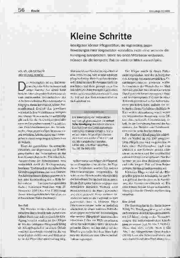 Vorschauseite 1: Kleine Schritte