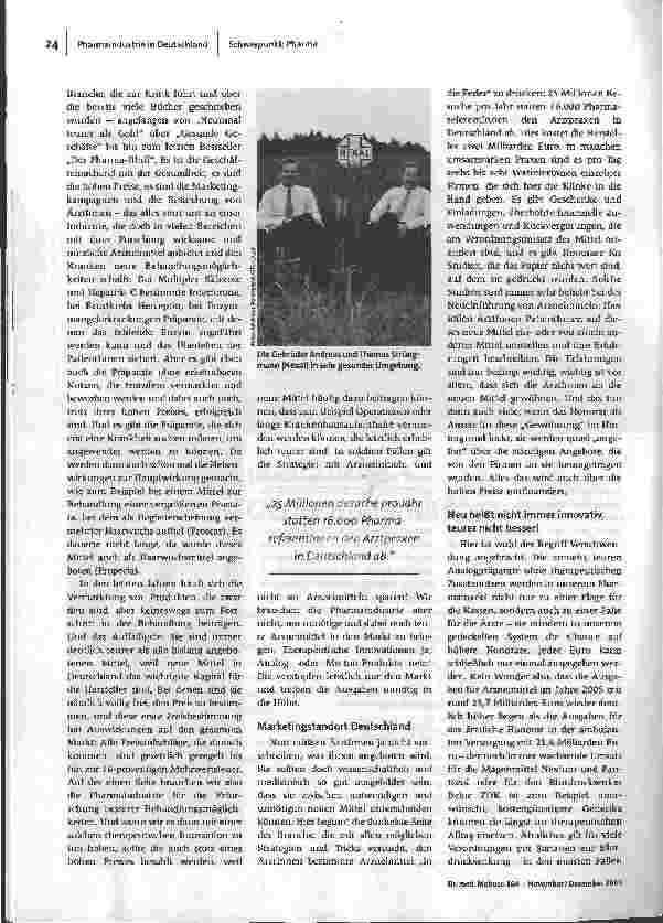 Vorschauseite 3: Die Pharma-Branche - zwischen Glanz und Bluff. Ein Überblick