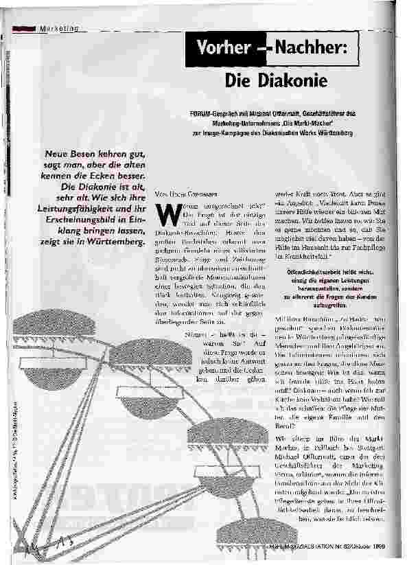 Vorschauseite 1: Vorher - Nachher: Die Diakonie
