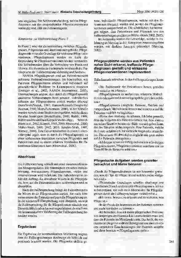 Vorschauseite 4: Klinische Entscheidungsfindung: Förderung des kritischen Denkens im pflegediagnostischen Prozess durch Fallbesprechungen