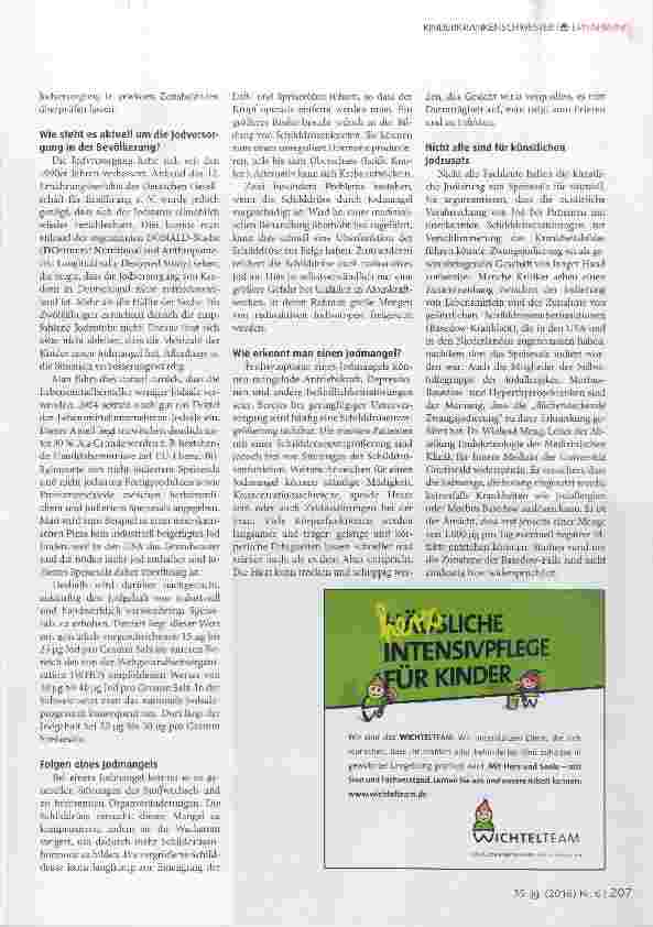 Vorschauseite 3: Jodsalz als Supplement nötig oder nicht?