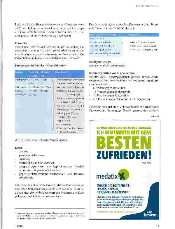 Vorschauseite 3: Ratgeber zur Antibiotikatherapie
