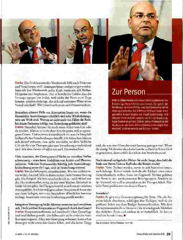 Vorschauseite 2: Wir schützen die ehrlichen Arzte