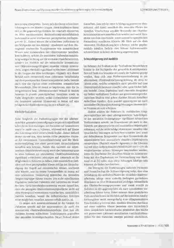 Vorschauseite 5: Neues Diagnostikum zur Erfassung visueller Objekterkennungsleistungen nach Hirnschädigung
