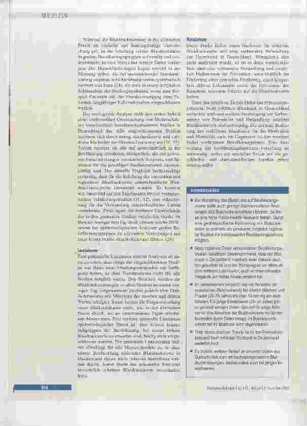 Vorschauseite 6: Bluthochdruck in Deutschland
