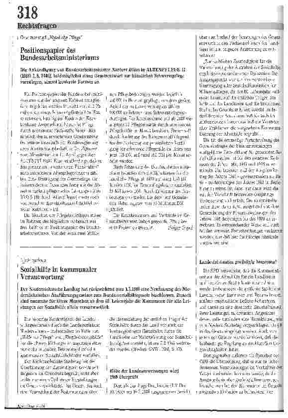 Vorschauseite 1: Positionspapier des Bundesarbeitsministeriums