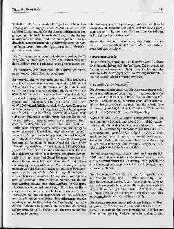 Vorschauseite 3: Testallergene / Therapieallergene