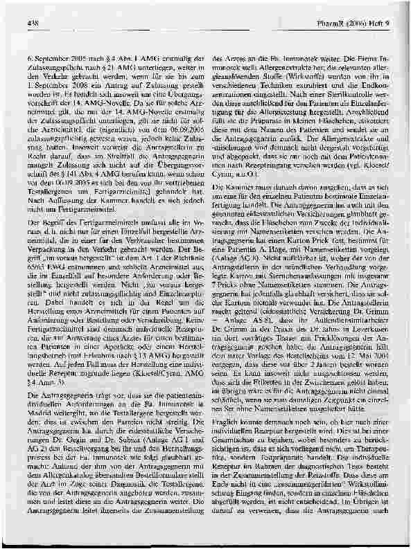 Vorschauseite 4: Testallergene / Therapieallergene