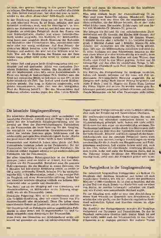 Vorschauseite 2: Säuglingsernährung in unserer Zeit