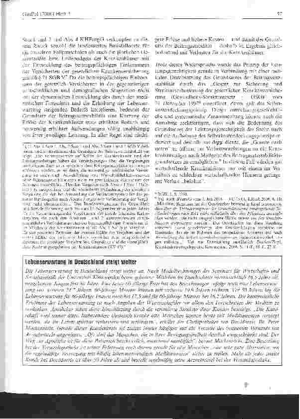 Vorschauseite 3: Verfassungsrechtliche Maßstäbe für die Kalkulation von DRGs