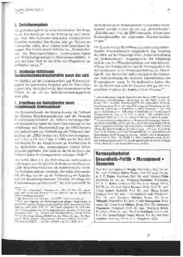 Vorschauseite 5: Verfassungsrechtliche Maßstäbe für die Kalkulation von DRGs