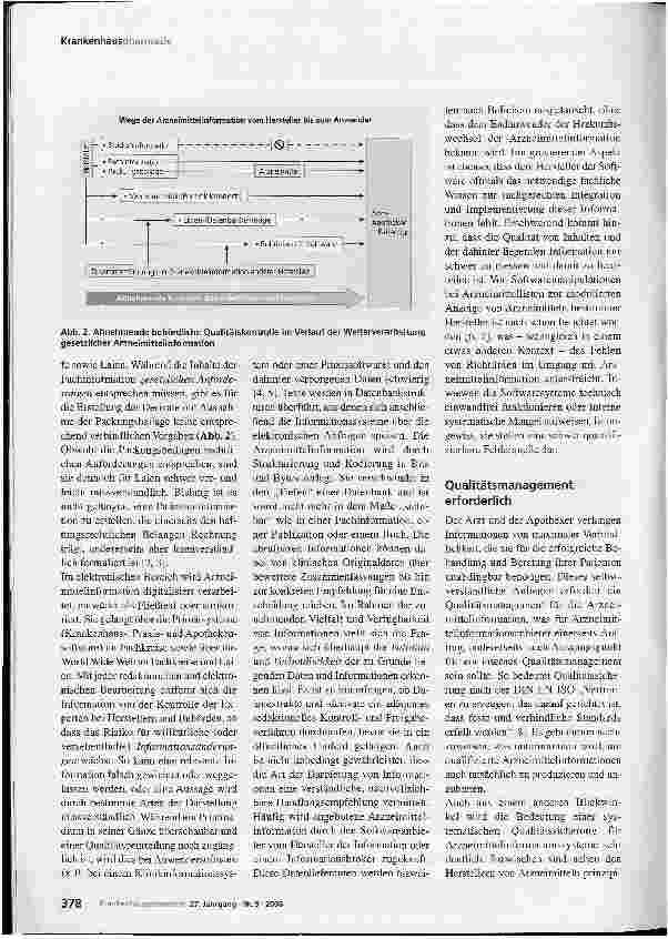 Vorschauseite 2: Qualitätssicherung der Arzneimittelinformation