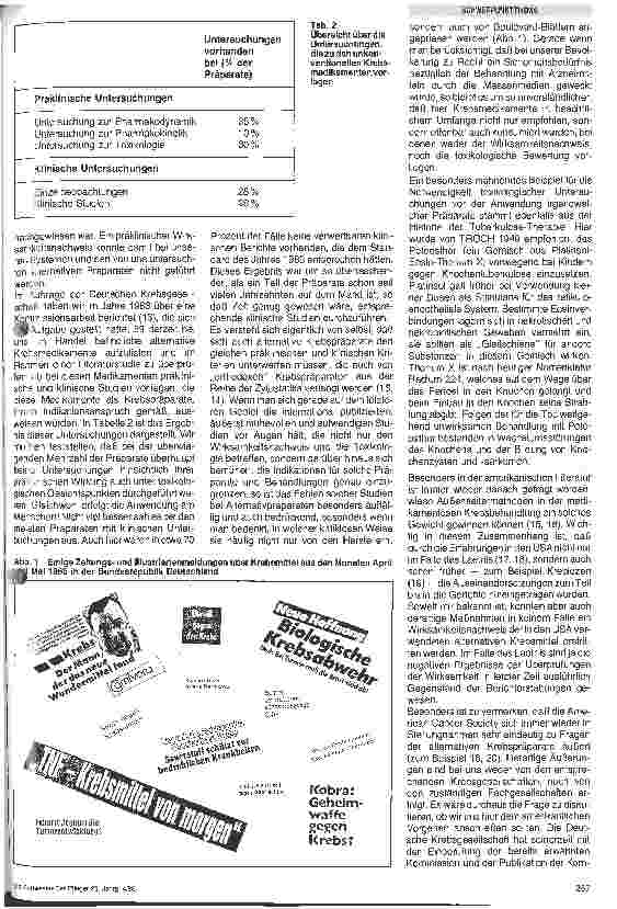 Vorschauseite 2: Paramedizinische Methoden in der Krebstherapie - ein Überblick über die letzten Jahrzehnte