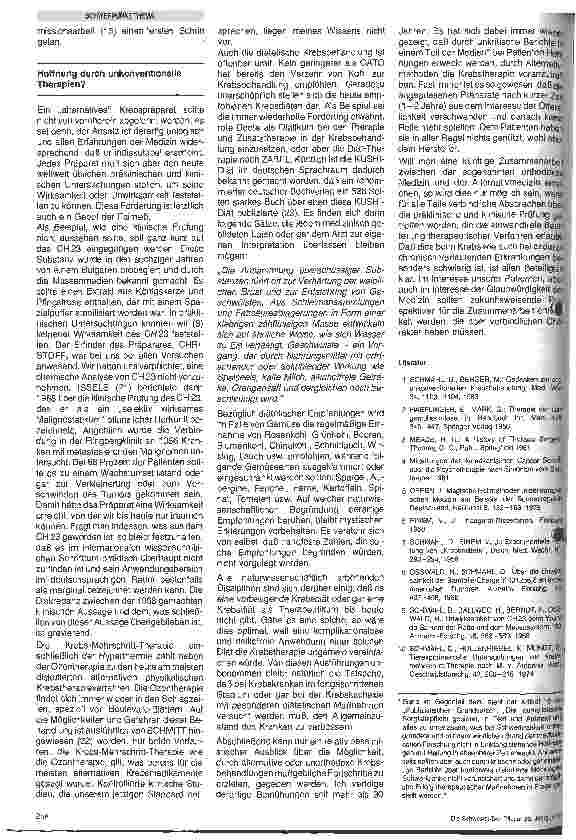 Vorschauseite 3: Paramedizinische Methoden in der Krebstherapie - ein Überblick über die letzten Jahrzehnte