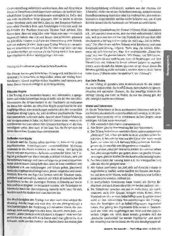 Vorschauseite 2: Wie kann der Trialog die Kommunikationsstrategien der psychiatrischen Versorgungslandschaft aufbrechen?