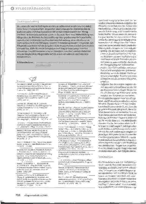 Vorschauseite 3: Einsatz von Simulationspatienten in der Fortund Weiterbildung: Schwierige Gesprächssituationen trainieren
