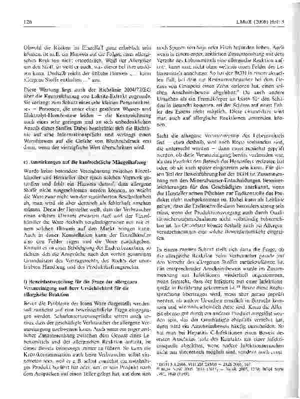 Vorschauseite 4: Haftungsrechtliche Folgen fehlerhafter Allergenkennzeichnung