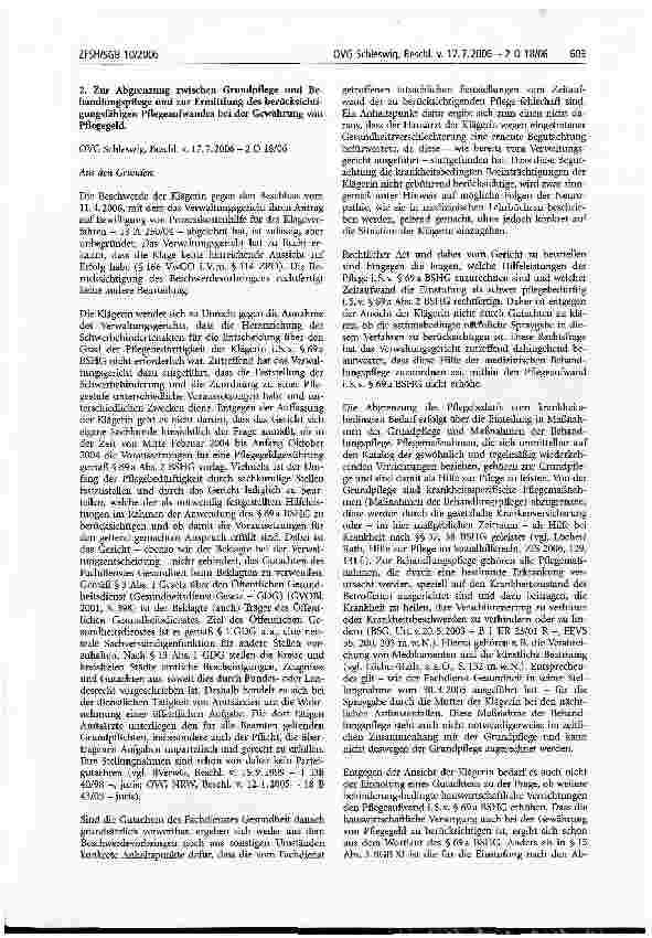 Vorschauseite 2: Amtsarzt; Behandlungspflege; Grundpflege; hauswirtschaftliche Versorgung; öffentlicher Gesundheitsdienst; Pflegegeld; Pflegestufe; Sozialhiife