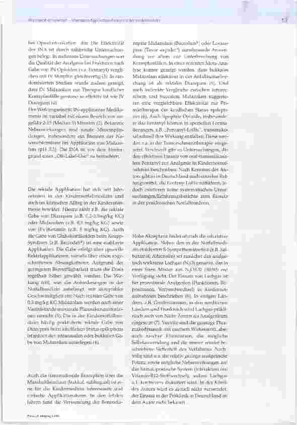 Vorschauseite 2: Not macht erfinderisch-Alternative Applikationsformen in der Kindermedizin