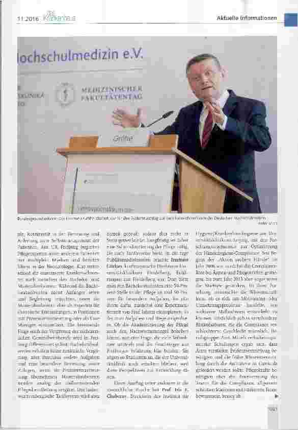 Vorschauseite 2: Mit Teamgeist und nachhaltiger Finan-zierung zum Erfolg Innovationsforum der Deutschen Hochschulmedizin