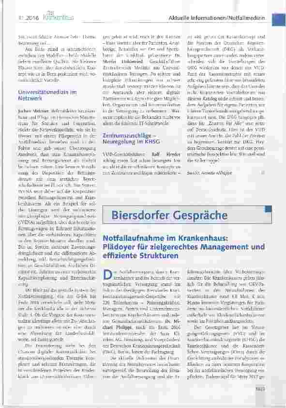 Vorschauseite 4: Mit Teamgeist und nachhaltiger Finan-zierung zum Erfolg Innovationsforum der Deutschen Hochschulmedizin