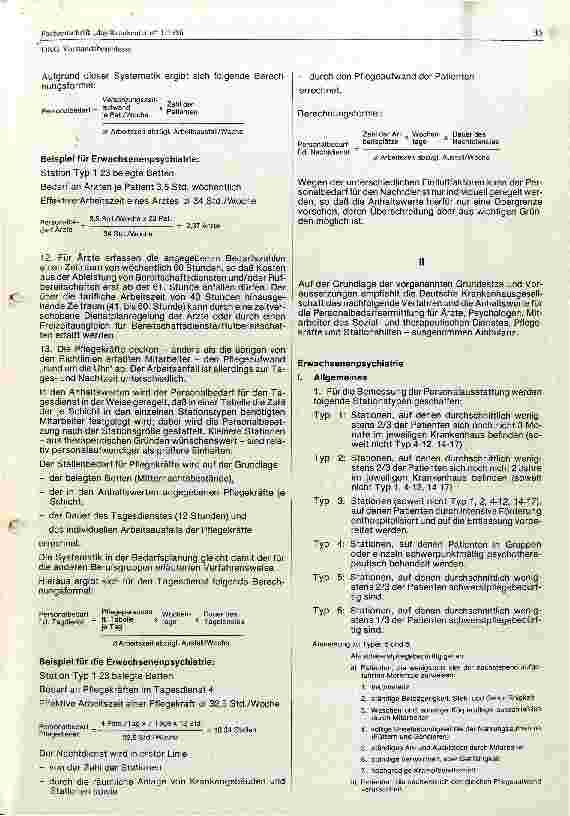 Vorschauseite 5: Empfehlung der deutschen Krankenhausgesellschaft zur Personalbedarfsermittlung im Pflegedienst der Krankenhäuser