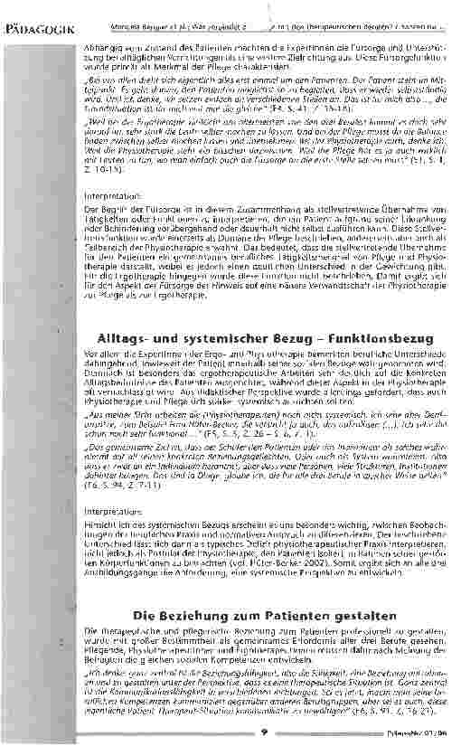 Vorschauseite 3: Was verbindet die Pflege mit den therapeutischen Berufen?