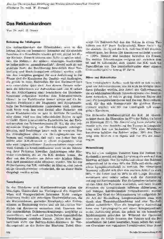 Vorschauseite 1: Das Rektumkarzinom