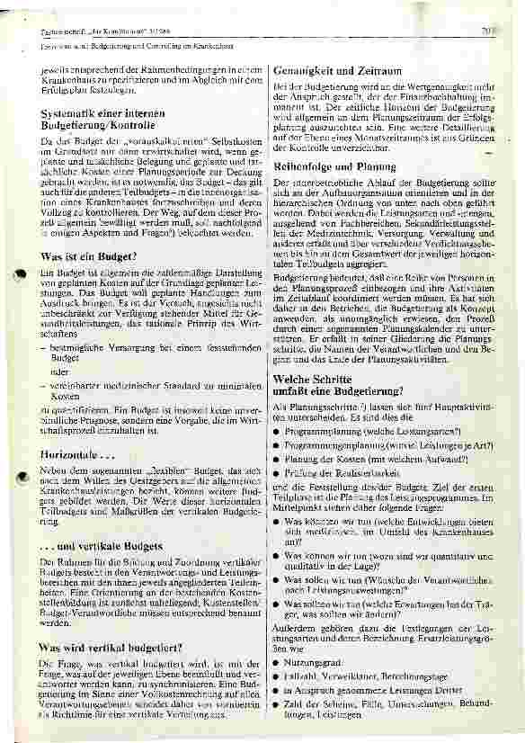 Vorschauseite 3: Budgetierung und Controlling im Krankenhaus