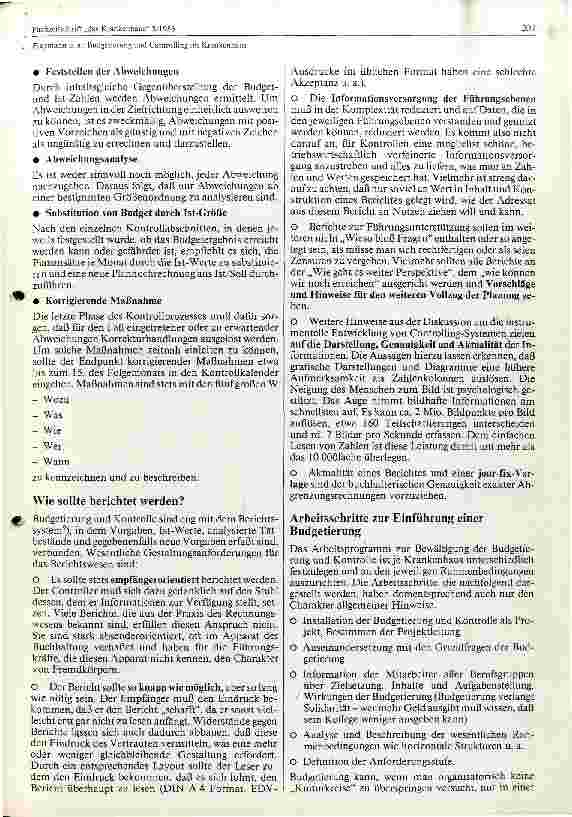 Vorschauseite 5: Budgetierung und Controlling im Krankenhaus