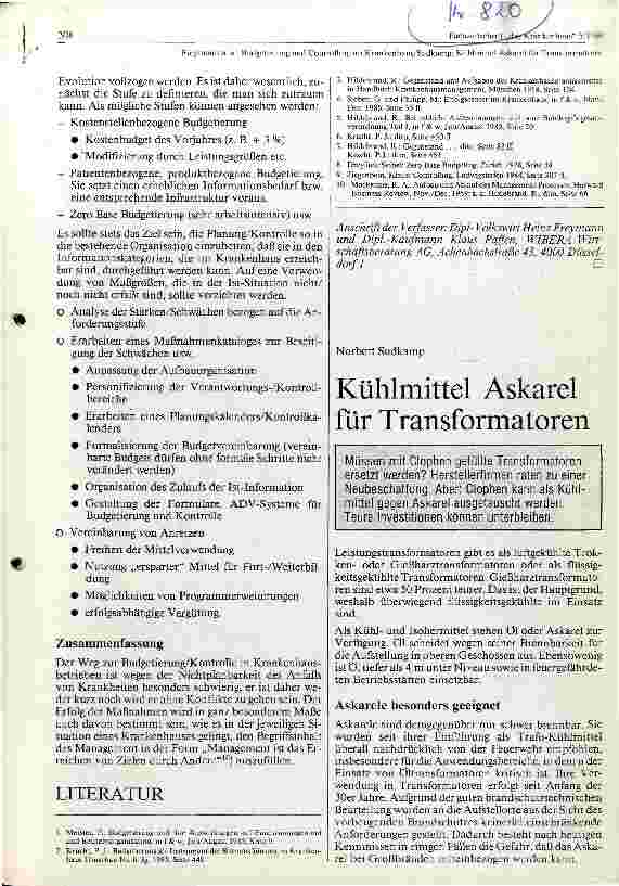 Vorschauseite 6: Budgetierung und Controlling im Krankenhaus