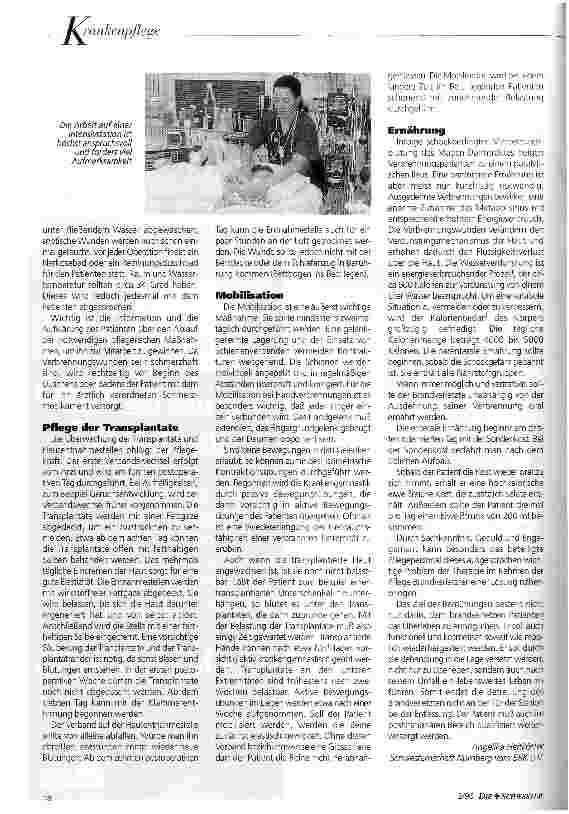 Vorschauseite 3: Pflege von Brandverletzten