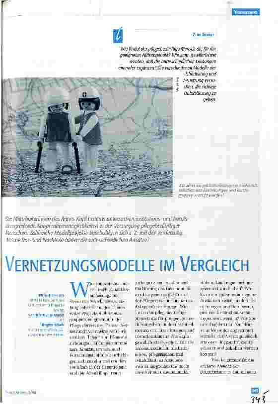 Vorschauseite 1: Vernetzungsmodelle im Vergleich