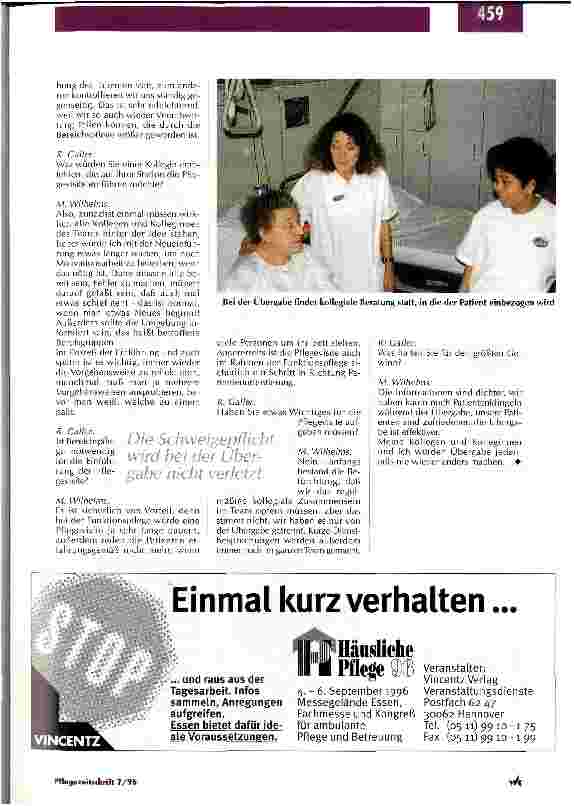 Vorschauseite 3: Der Patient wird aktiv an der Pflege beteiligt