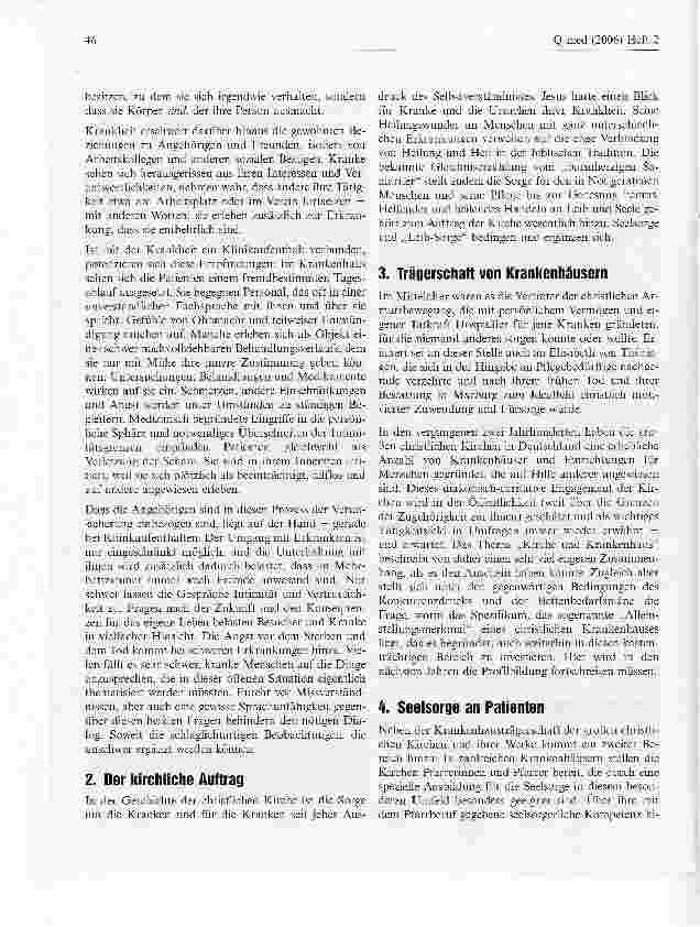 Vorschauseite 2: Kirche und Krankenhaus