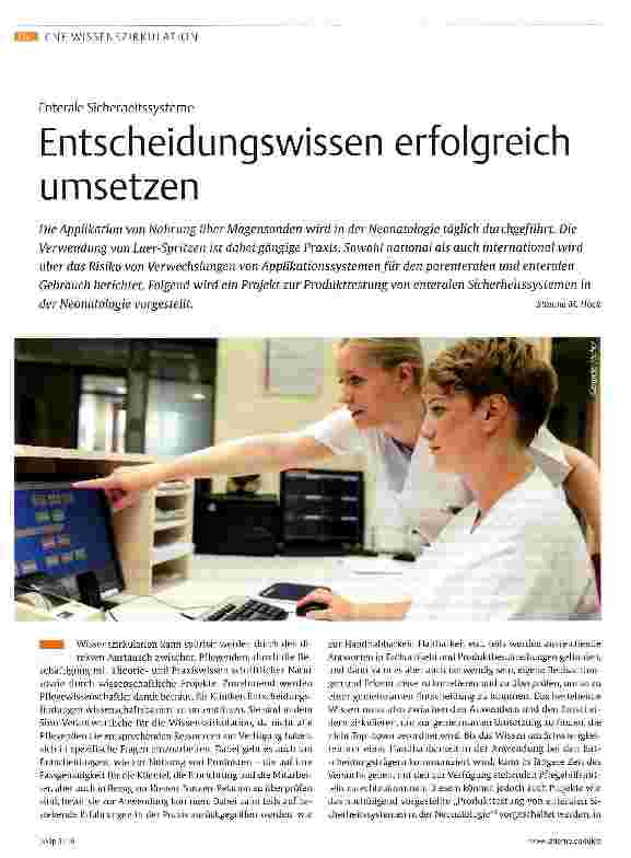 Vorschauseite 1: Entscheidungswissen erfolgreich umsetzen