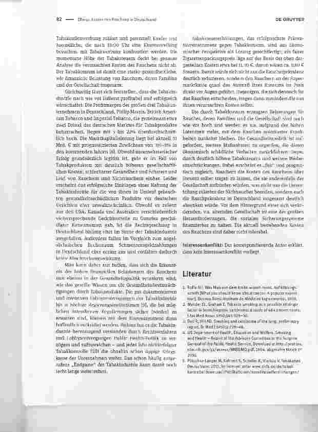 Vorschauseite 3: Kosten des Rauchens in Deutschland