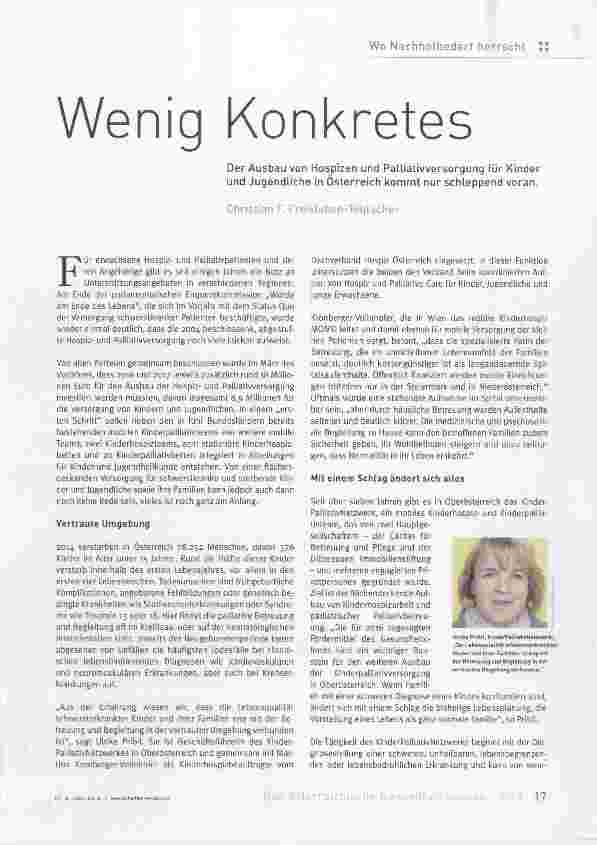 Vorschauseite 1: Wenig Konkretes