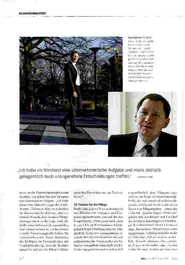 Vorschauseite 5: MANAGER DES JAHRES 2015 Joachim Prölß
