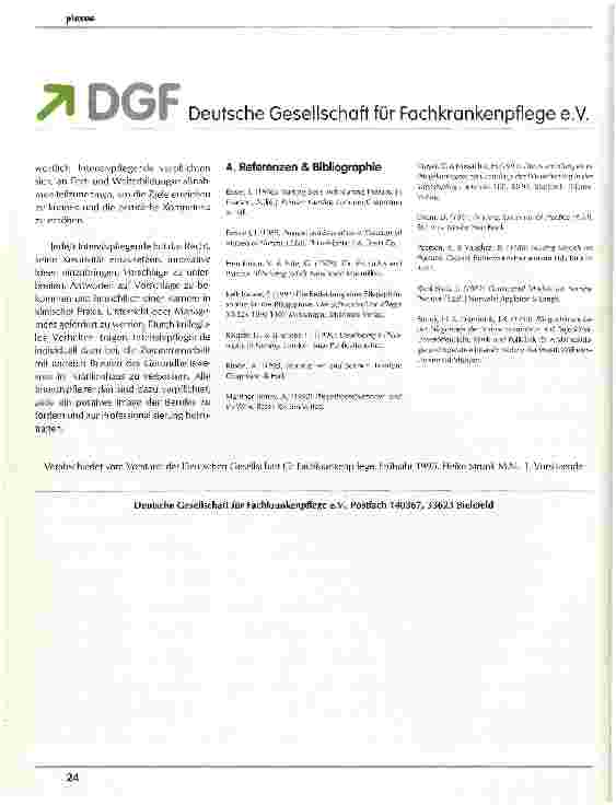 Vorschauseite 3: Pflegeleitbild der Intensivpflege (Pflegephilosophie)