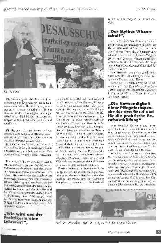 Vorschauseite 2: Bundesausschuss: Bildung und Pflege - offensiv und zukunftsorientiert